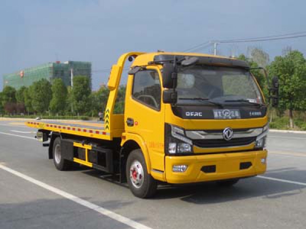 東風(fēng)多利卡平板一拖二清障車(chē)(國(guó)六)